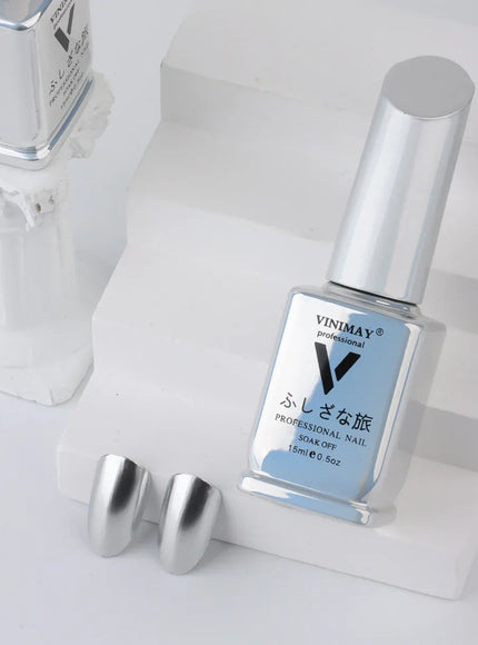 KissICON JMJ001 KissIcon VINIMAY Metallic Silver Gel Polish - Soak