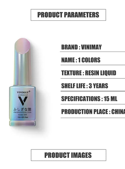 KissICON JMJ001 KissIcon VINIMAY Metallic Silver Gel Polish - Soak