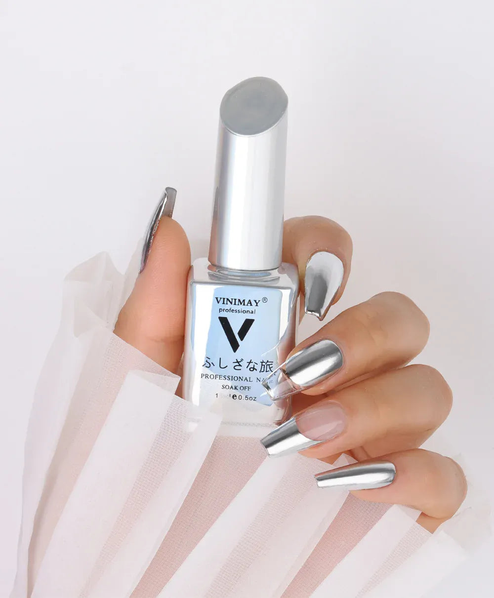 KissICON JMJ001 KissIcon VINIMAY Metallic Silver Gel Polish - Soak