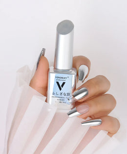 KissICON JMJ001 KissIcon VINIMAY Metallic Silver Gel Polish - Soak