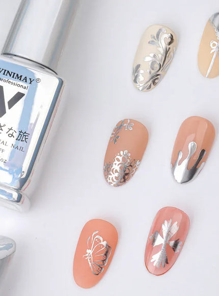 KissICON JMJ001 KissIcon VINIMAY Metallic Silver Gel Polish - Soak