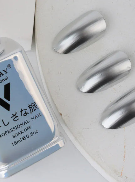 KissICON JMJ001 KissIcon VINIMAY Metallic Silver Gel Polish - Soak
