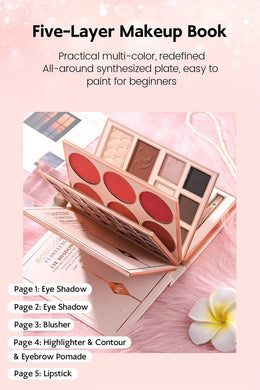 KissICON JS907 Bookshaped Makeup Palette Pearlescent Giftready