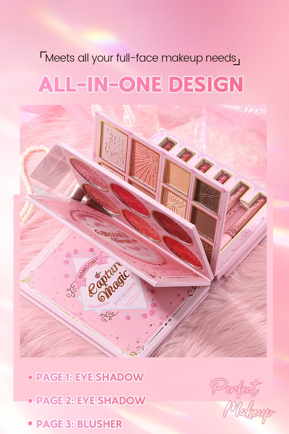 KissICON JS915 70color Allinone Makeup Book Eyeshadow Blush