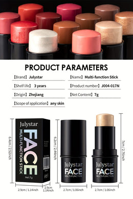 jkthpu-45 Julystar Blush Stick Matte Finish Full Coverage Berry
