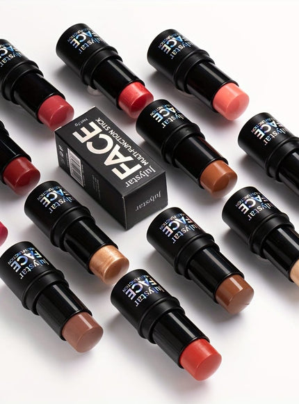 jkthpu-45 Julystar Blush Stick Matte Finish Full Coverage Berry