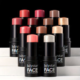 jkthpu-45 Julystar Blush Stick Matte Finish Full Coverage Berry