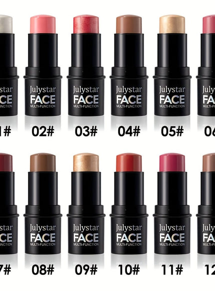jkthpu-45 Julystar Blush Stick Matte Finish Full Coverage Berry
