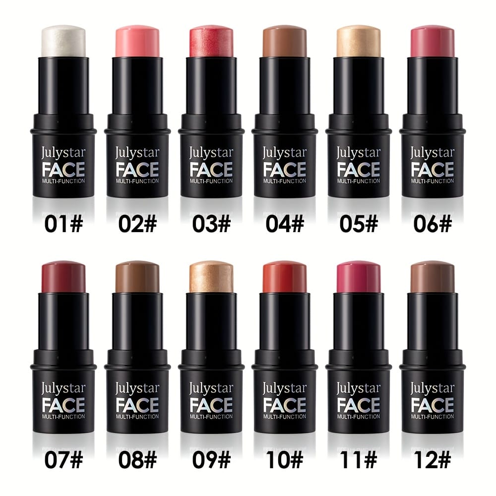 jkthpu-45 Julystar Blush Stick Matte Finish Full Coverage Berry