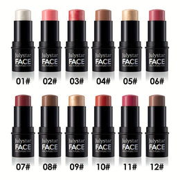 jkthpu-45 Julystar Blush Stick Matte Finish Full Coverage Berry