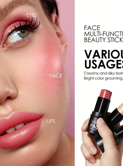 jkthpu-45 Julystar Blush Stick Matte Finish Full Coverage Berry