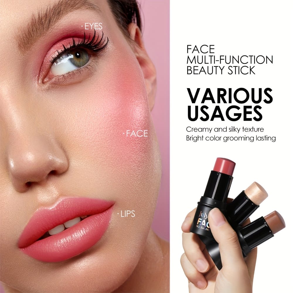 jkthpu-45 Julystar Blush Stick Matte Finish Full Coverage Berry