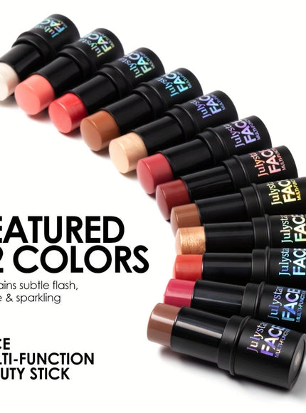 jkthpu-45 Julystar Blush Stick Matte Finish Full Coverage Berry