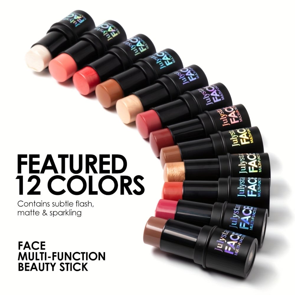 jkthpu-45 Julystar Blush Stick Matte Finish Full Coverage Berry