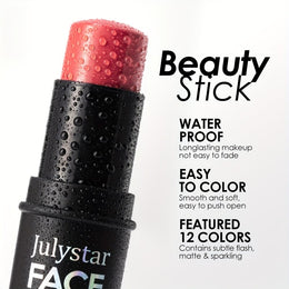 jkthpu-45 Julystar Blush Stick Matte Finish Full Coverage Berry