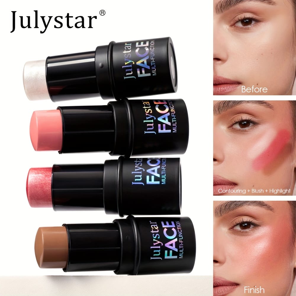 jkthpu-45 Julystar Blush Stick Matte Finish Full Coverage Berry