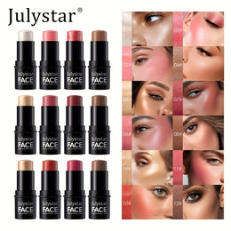 jkthpu-45 Julystar Blush Stick Matte Finish Full Coverage Berry