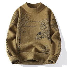 KissICON K F / XXXL Cozy Mens Winter Knit CrewNeck Sweaters