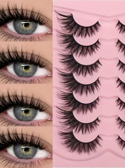 KissICON K-J-3 (7 Pairs In 1 Box) KissIcon 3D Plush Volume Lashes - Beginner Friendly