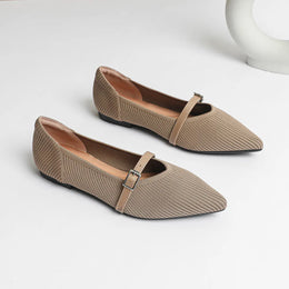 KissICON Khaki / 36 Flat Shoes for Women's Spring and Autumn New