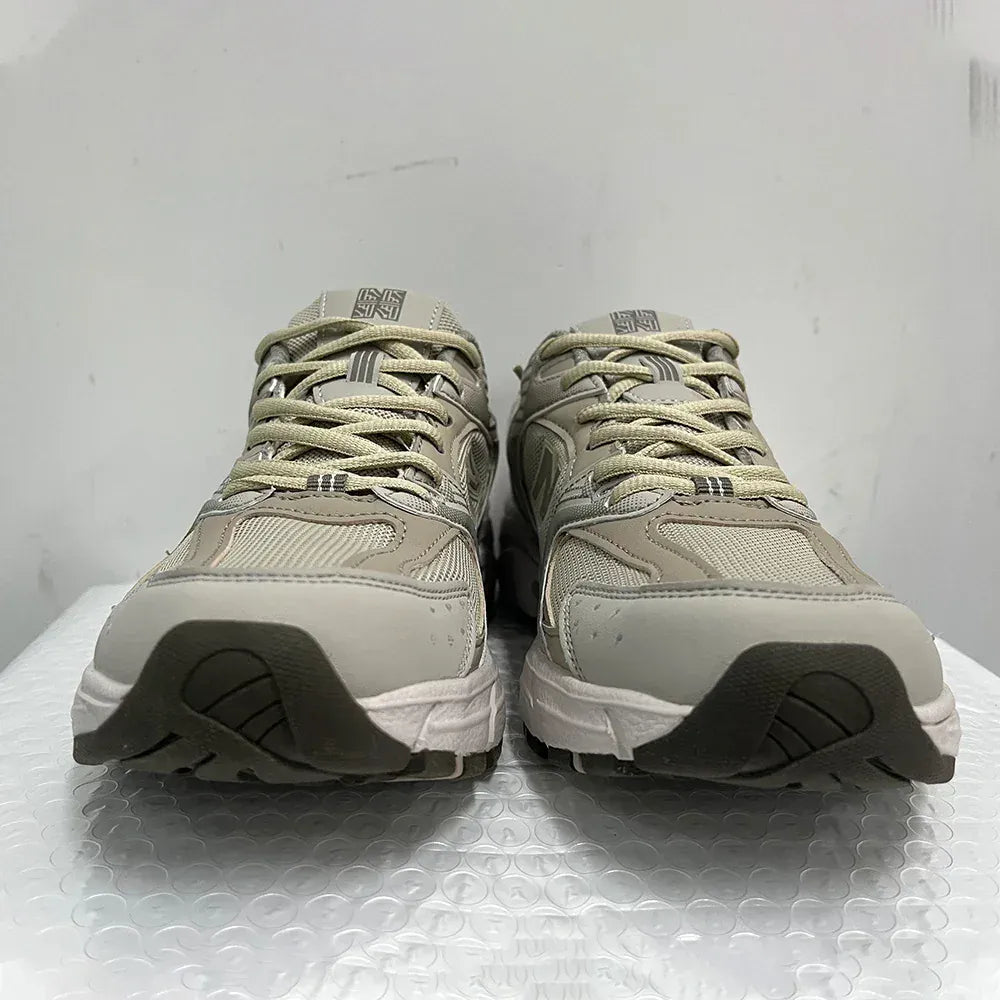 Dropshipman khaki / 37 Couple Runnining Shoes for Men Women Flat Mesh Breathable Comfortable Lace-up Tenis Shoes 2025 New Original Trendy Sneakers