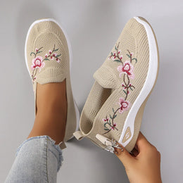 Dropshipman Khaki / 41 Women's summer breathable mesh flat shoes women's shoes casual sneakers shoes, clearance free shipping