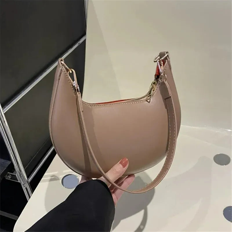 KissICON Khaki Beisebol Elegante Em Forma Lua Alta