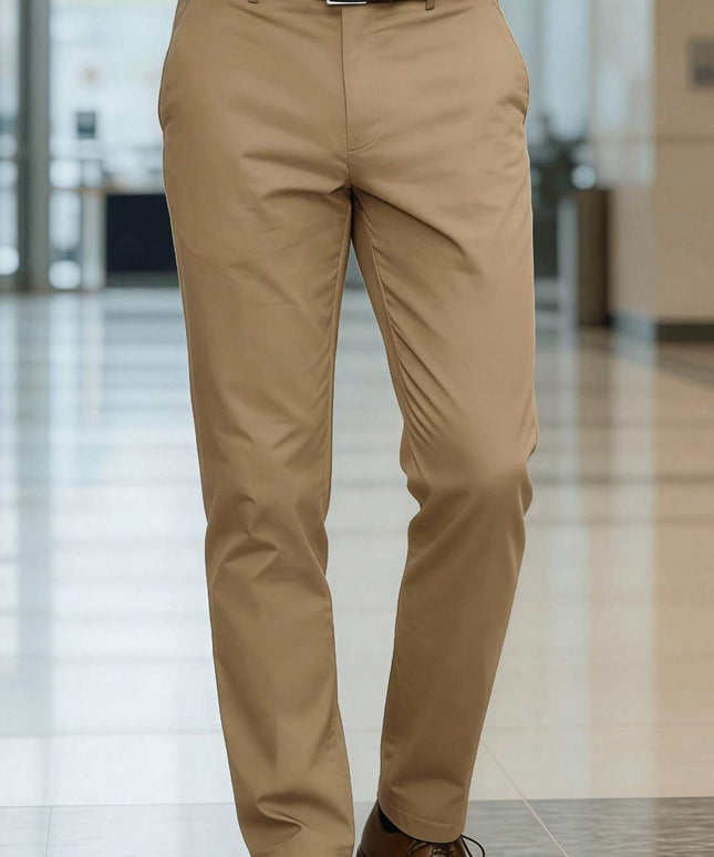 KissICON Khaki / UK 28 Elegant Stretch Dress Pants for Business  Social Events