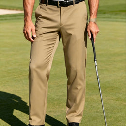 KissICON Khaki / UK 32 Versatile Mens Dress Pants for Every Occasion