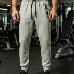 KissICON Khaki / UK 36 Mens Summer Lightweight Cuffed Joggers