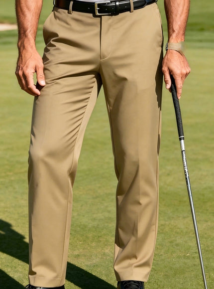 KissICON Khaki / UK 38 Versatile Mens Dress Pants for Every Occasion