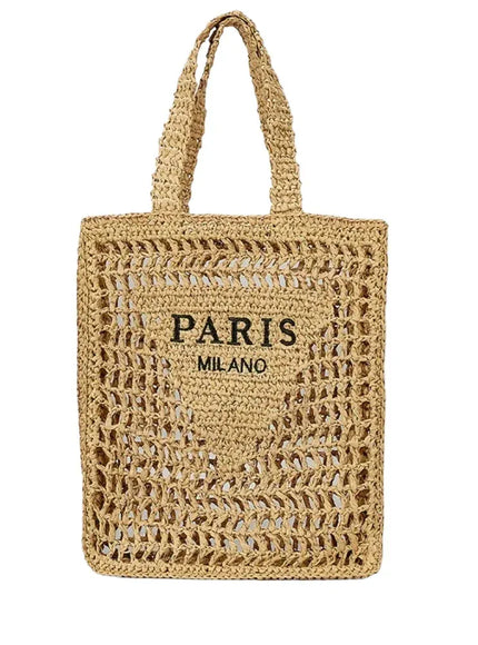 KissICON Khaki Women's Woven Tote – Shoulder Daily Commuting
