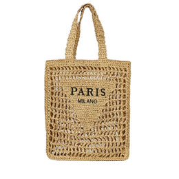 KissICON Khaki Women's Woven Tote – Shoulder Daily Commuting