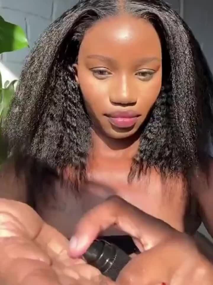 KissICON Kinky Straight Bob Wig 13x4 Lace