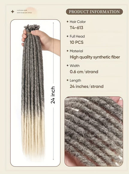 KissICON Kiss Icon 10 Strands Ombre Dreadlock Braids