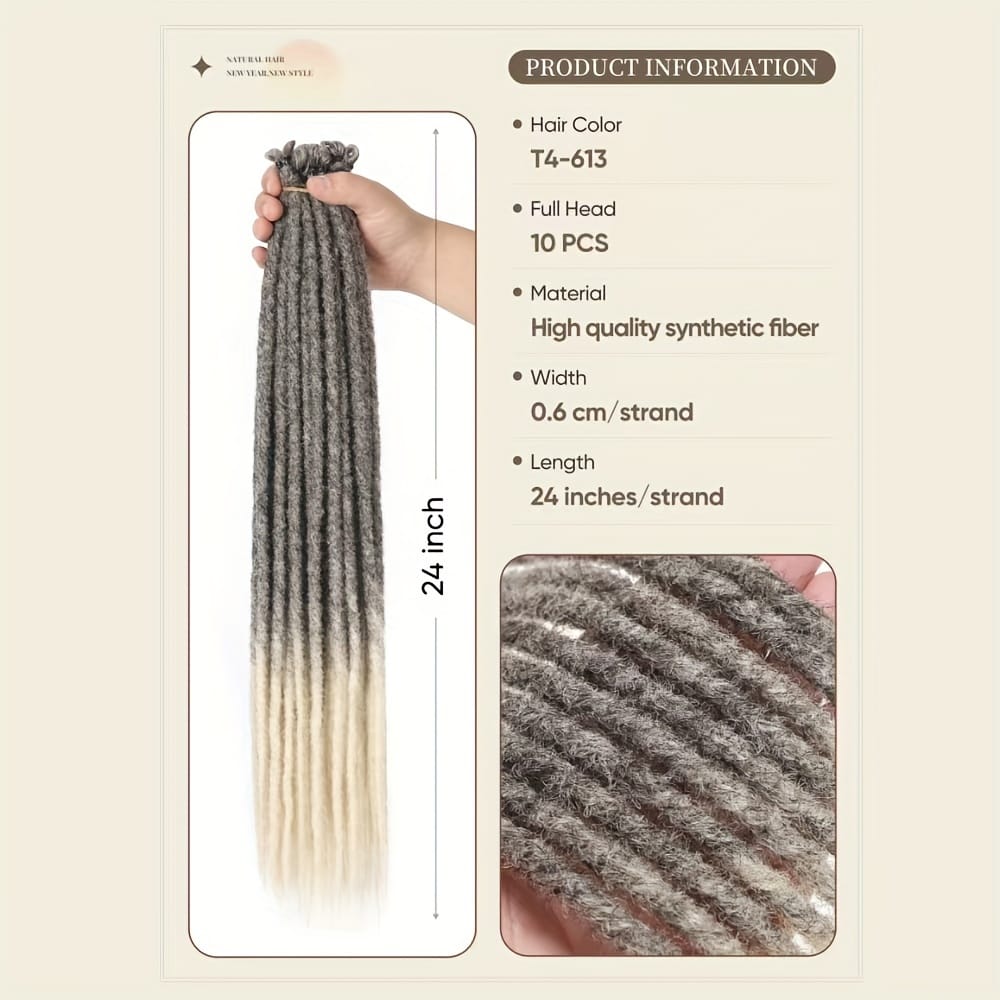 KissICON Kiss Icon 10 Strands Ombre Dreadlock Braids