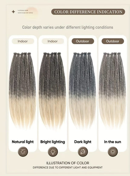 KissICON Kiss Icon 10 Strands Ombre Dreadlock Braids