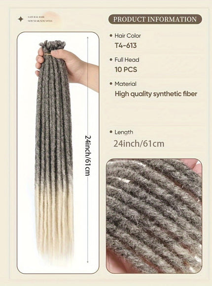 KissICON Kiss Icon 10 Strands Ombre Dreadlock Braids