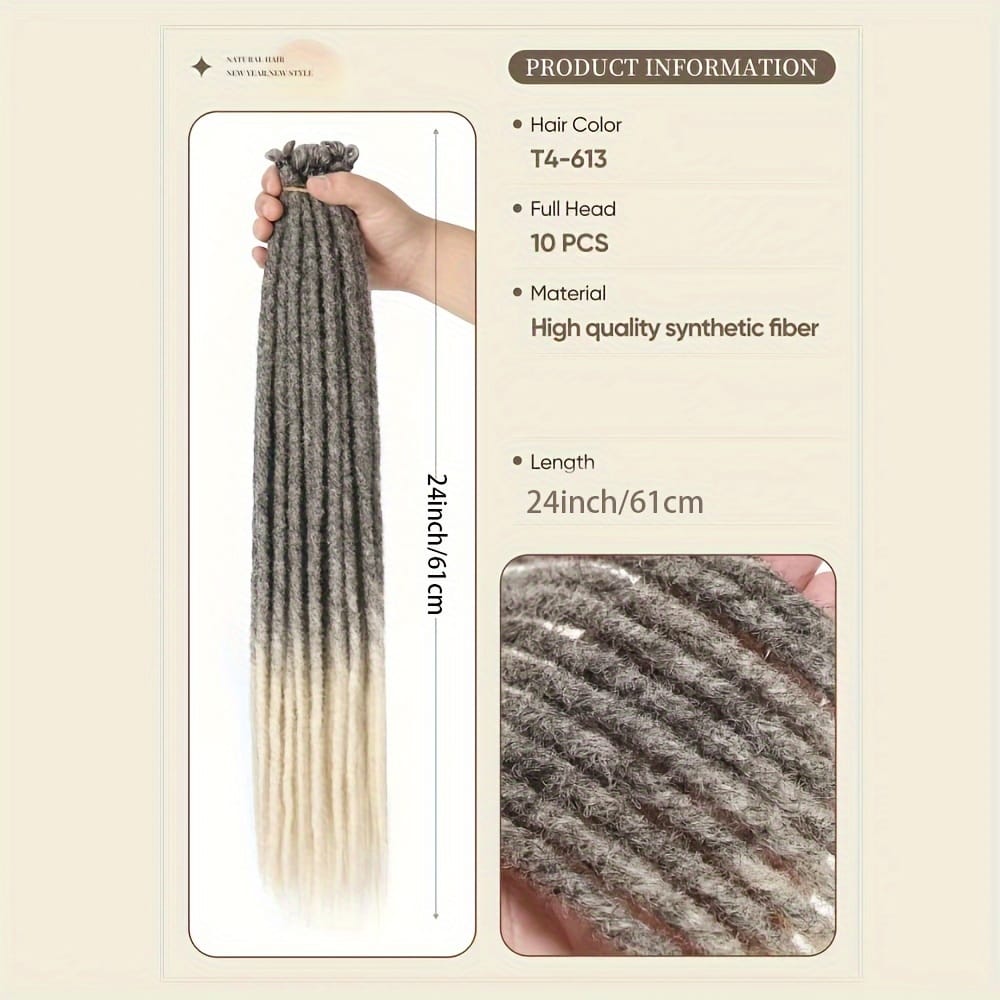 KissICON Kiss Icon 10 Strands Ombre Dreadlock Braids
