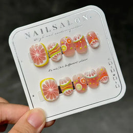 KissICON Kiss Icon 10Pcs Lemon Cartoon Press On Nails