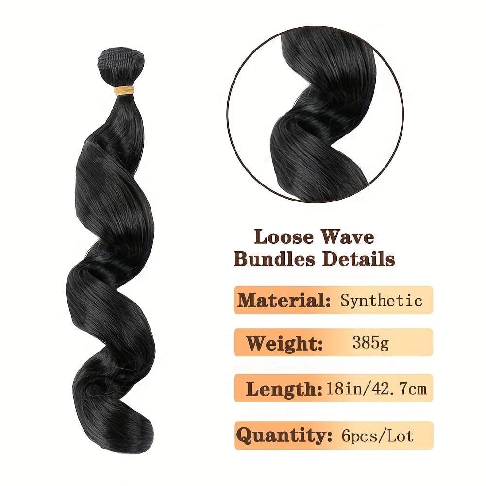KissICON Kiss Icon 18in Loose Deep Wave Hair Extensions