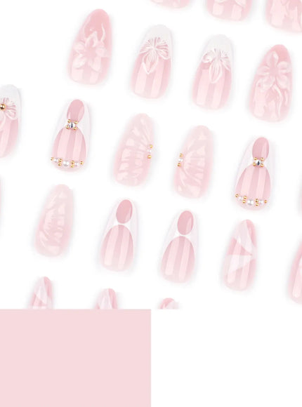 KissICON Kiss Icon Classic French 3D Flowers False Nails