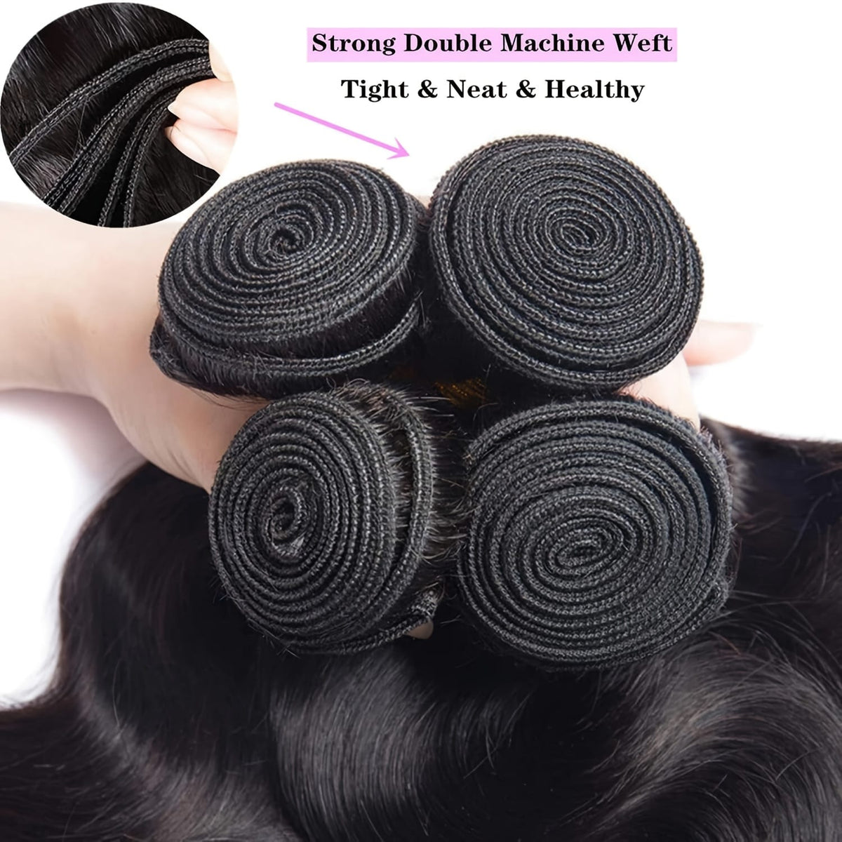 KissICON Kiss Icon Four Bundles 12A Body Wave Hair