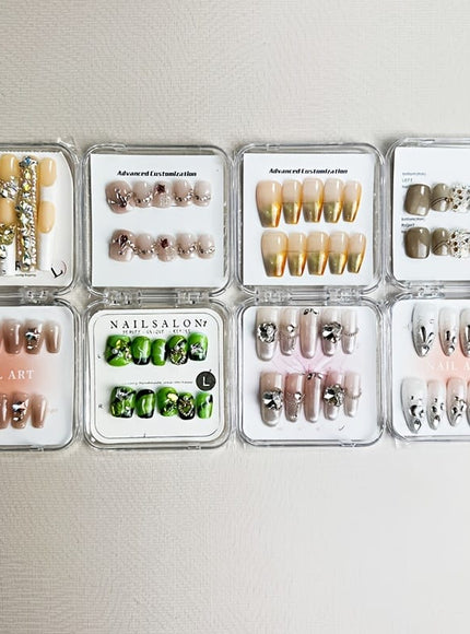 KissICON Kiss Icon Hand Pressed Nail Set 40pcs Almond