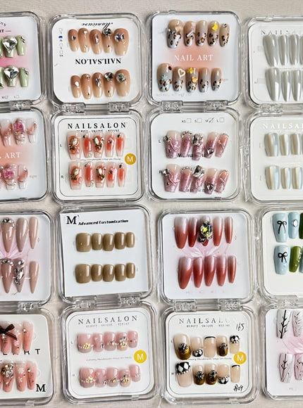 KissICON Kiss Icon Hand Pressed Nail Set 40pcs Almond