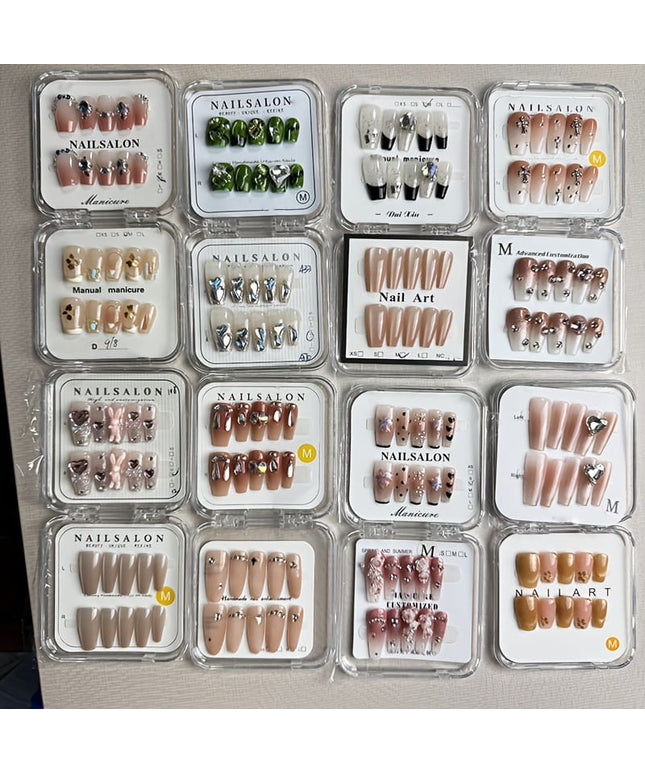 KissICON Kiss Icon Hand Pressed Nail Set 40pcs Almond