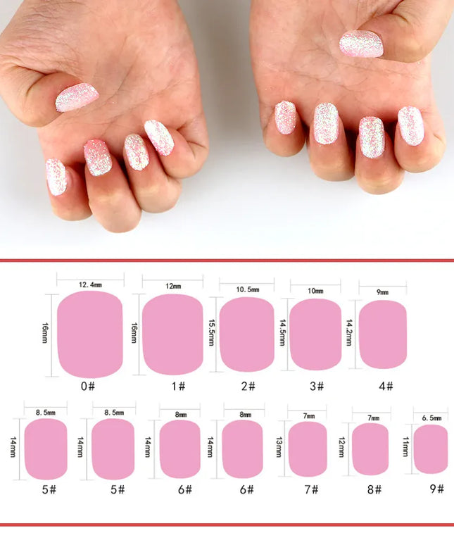 KissICON Kiss Icon Kids Press On Nails Preglue Glitter