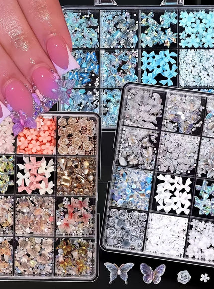 KissICON Kiss Icon Nail Art 12 Slot Boxed DIY