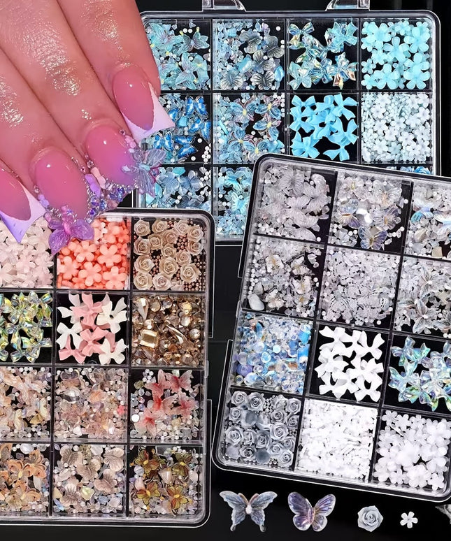 KissICON Kiss Icon Nail Art 12 Slot Boxed DIY