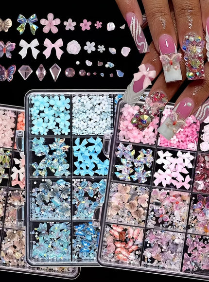 KissICON Kiss Icon Nail Art 12 Slot Boxed DIY